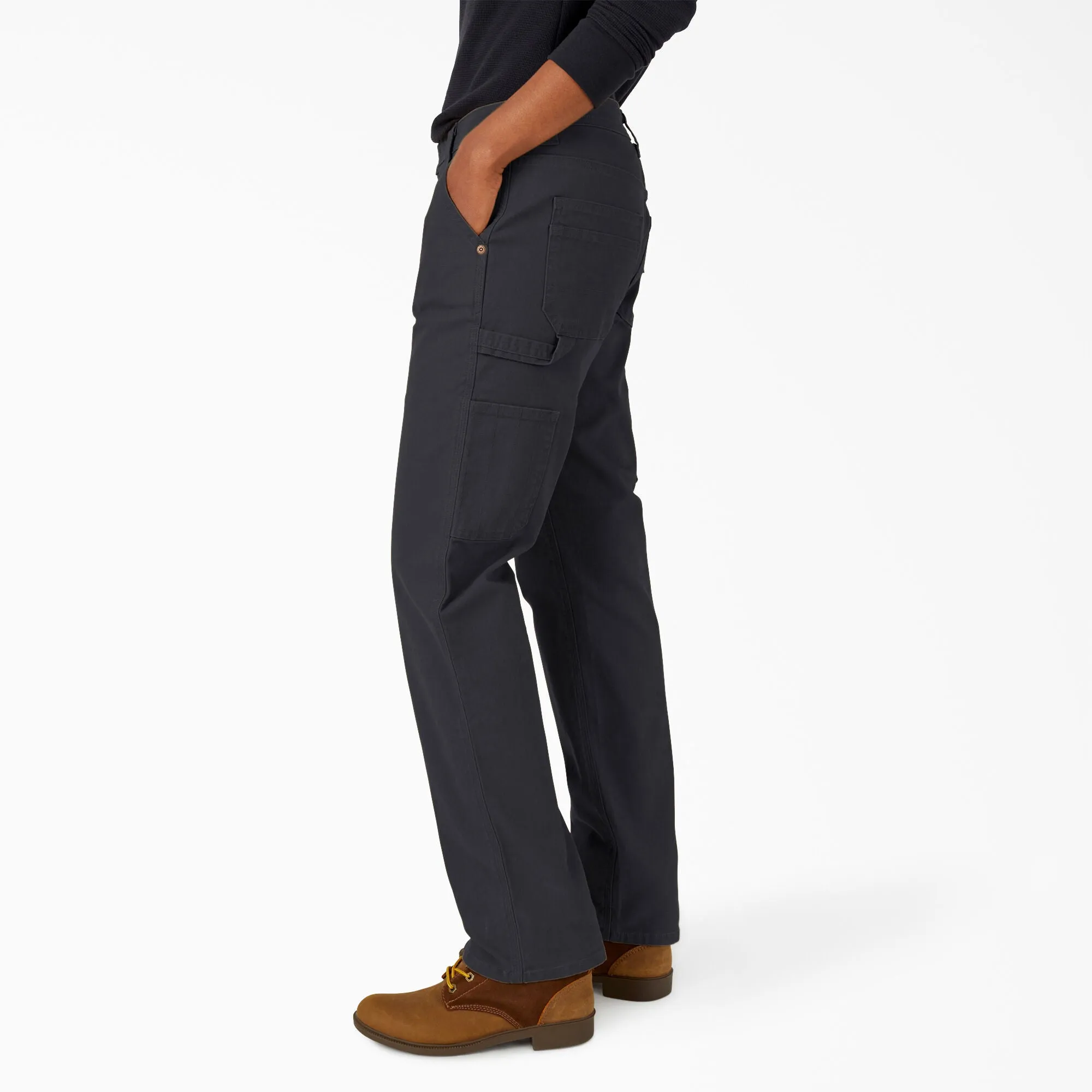 Work Pants - Dickies Women's FLEX Relaxed Straight Fit Duck Carpenter Pants, FD2700