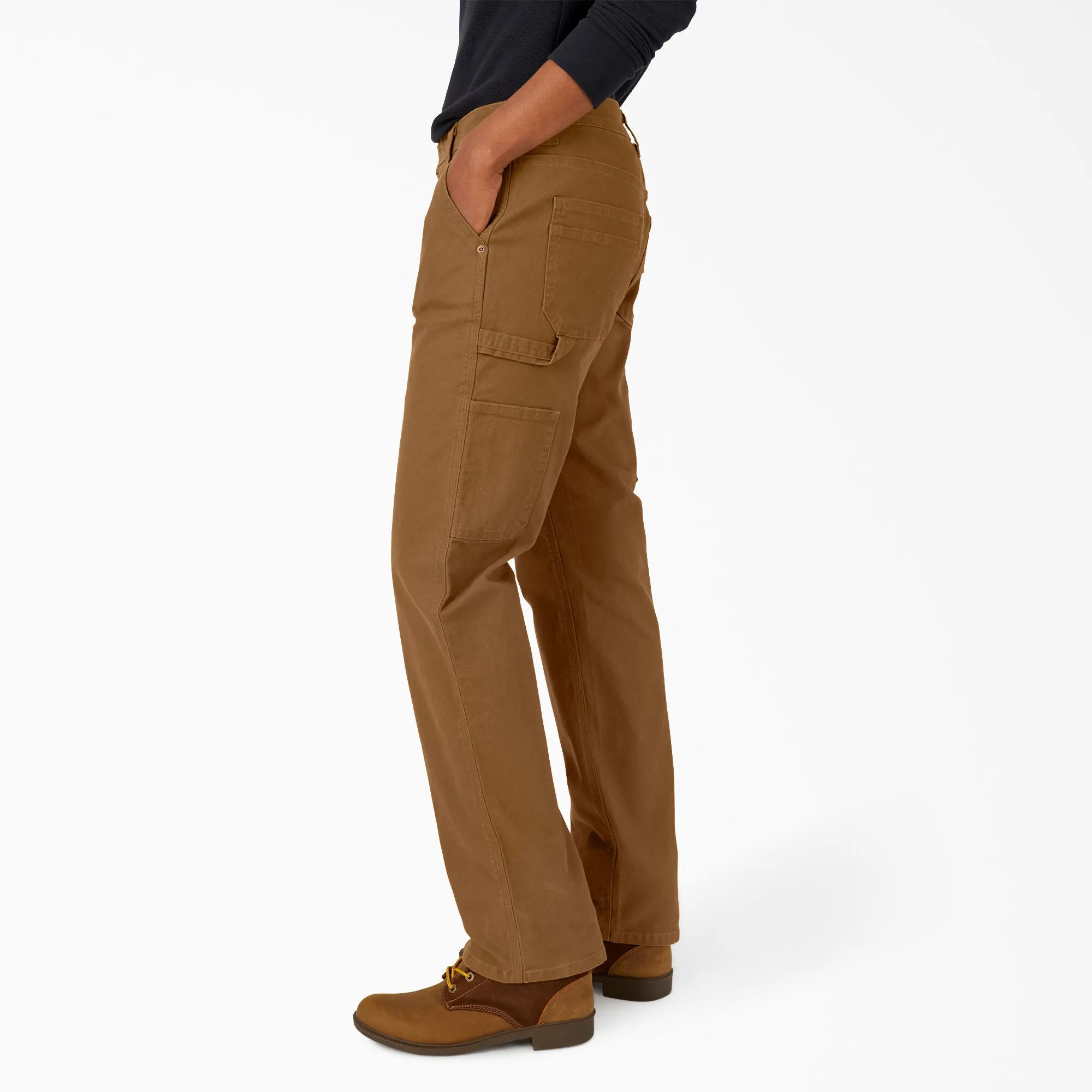 Work Pants - Dickies Women's FLEX Relaxed Straight Fit Duck Carpenter Pants, FD2700