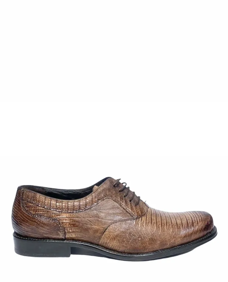 Y08LTLT - Cuadra Maple dress casual lizard oxford shoes for men