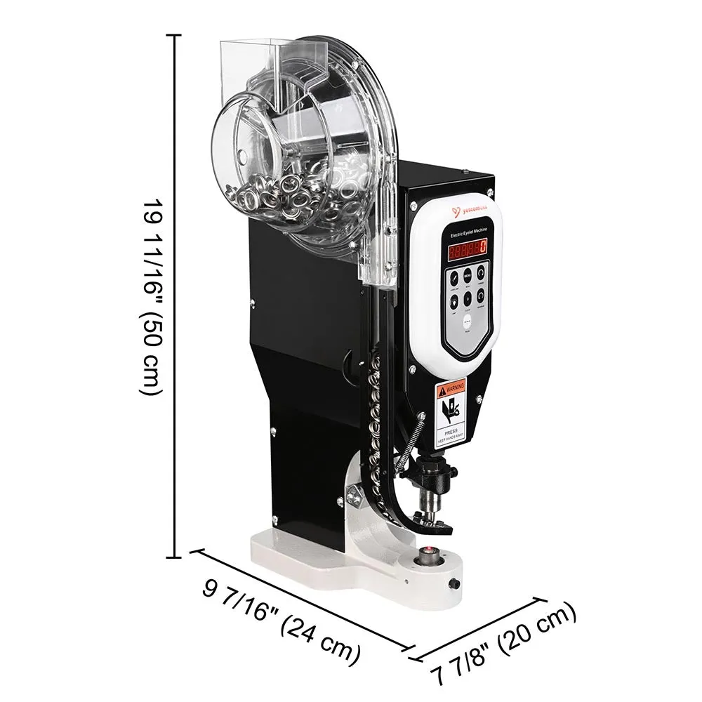 Yescom #2 Auto Grommet Press Machine with Foot Press 750W 110V