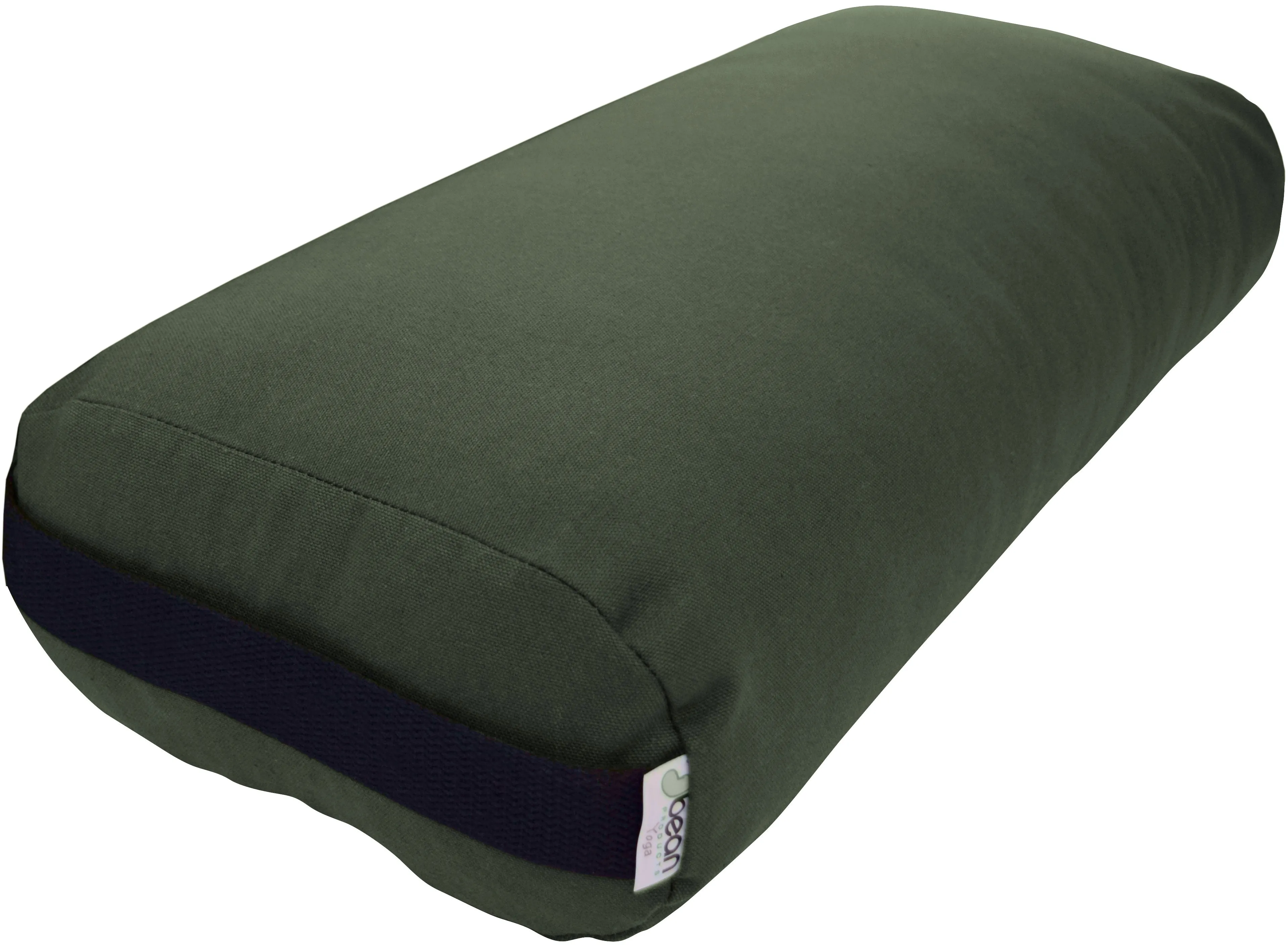 Yoga Bolster Rectangle Round Pranayama - All Cotton - Professional Studio Quality