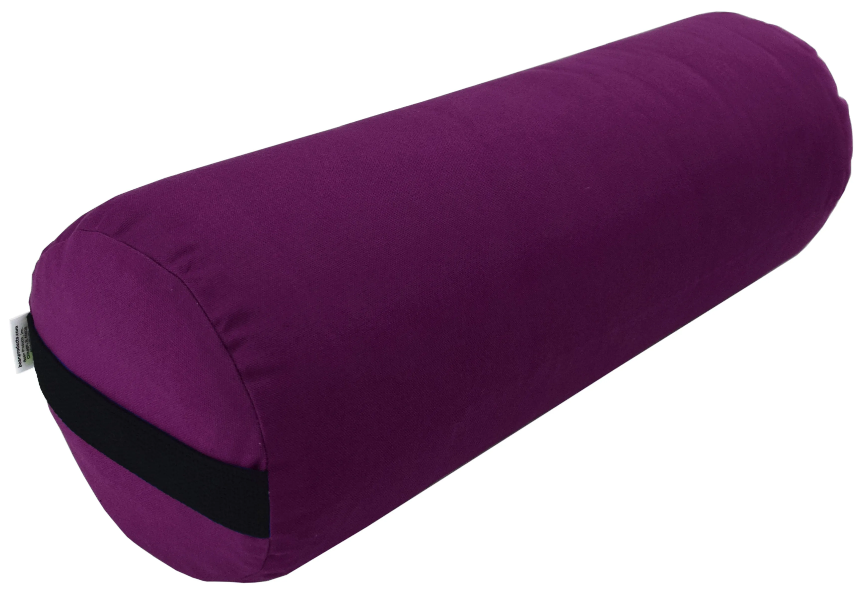 Yoga Bolster Rectangle Round Pranayama - All Cotton - Professional Studio Quality