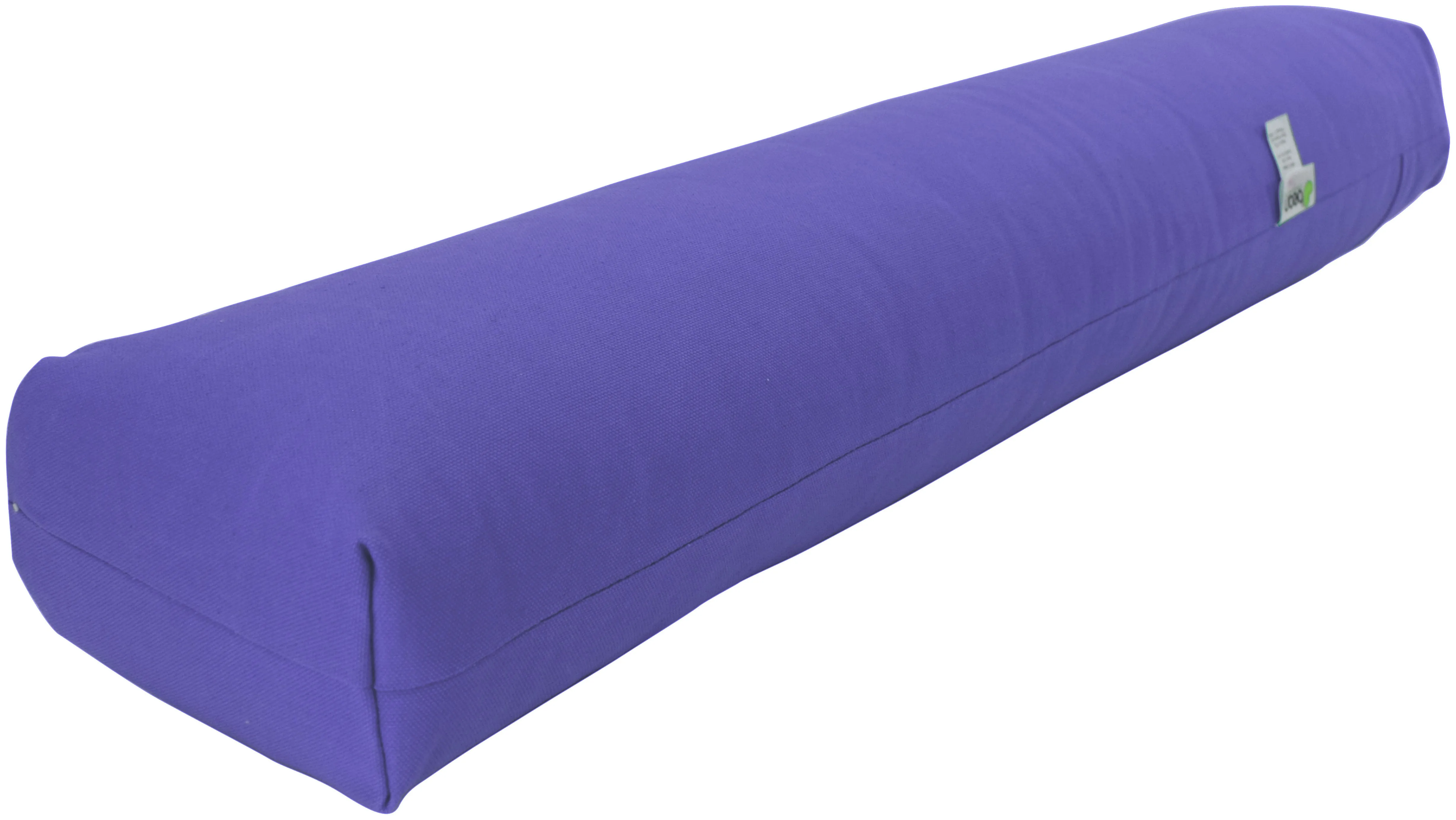 Yoga Bolster Rectangle Round Pranayama - All Cotton - Professional Studio Quality