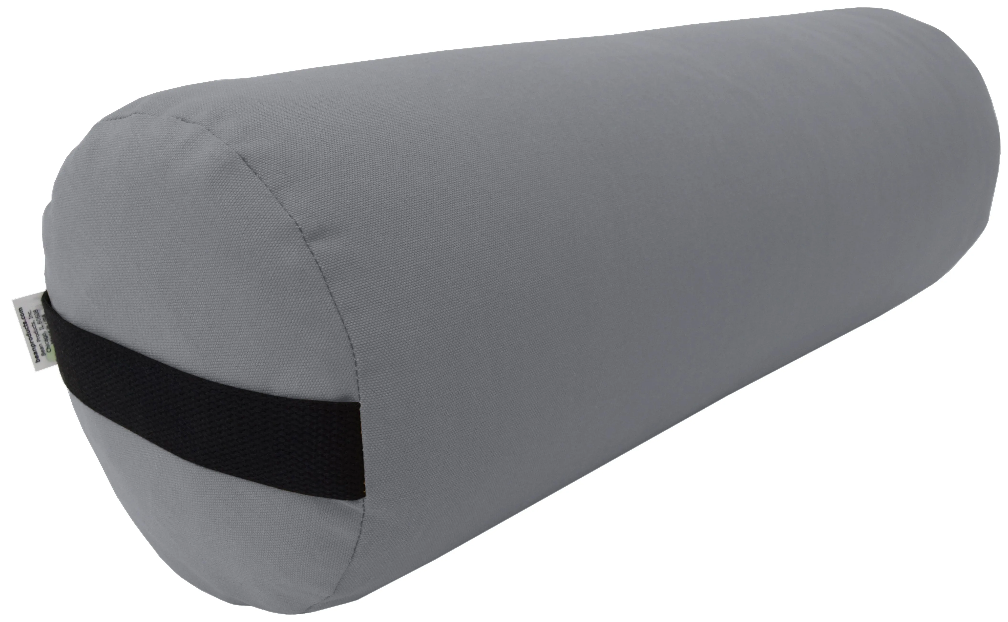 Yoga Bolster Rectangle Round Pranayama - All Cotton - Professional Studio Quality