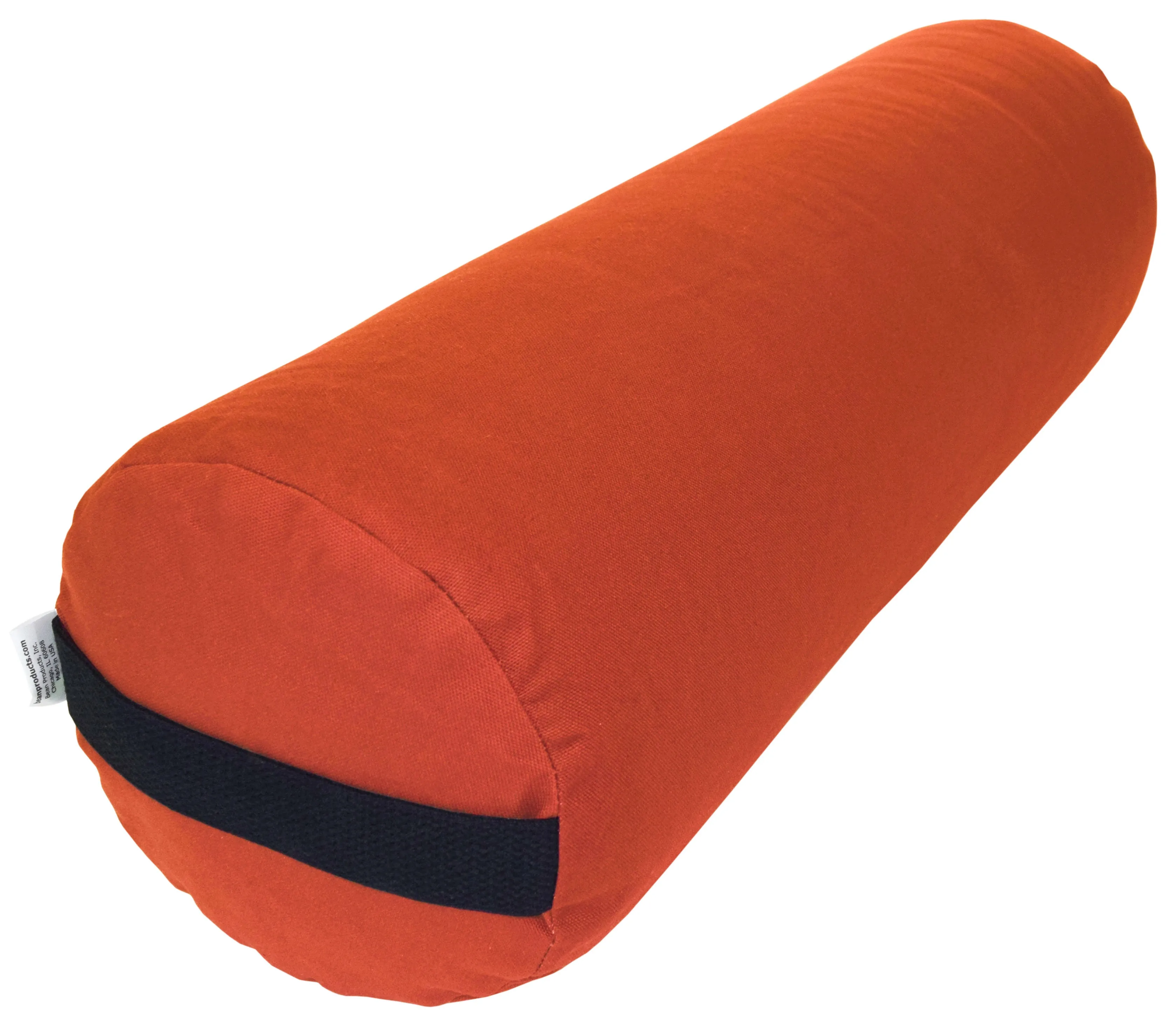 Yoga Bolster Rectangle Round Pranayama - All Cotton - Professional Studio Quality