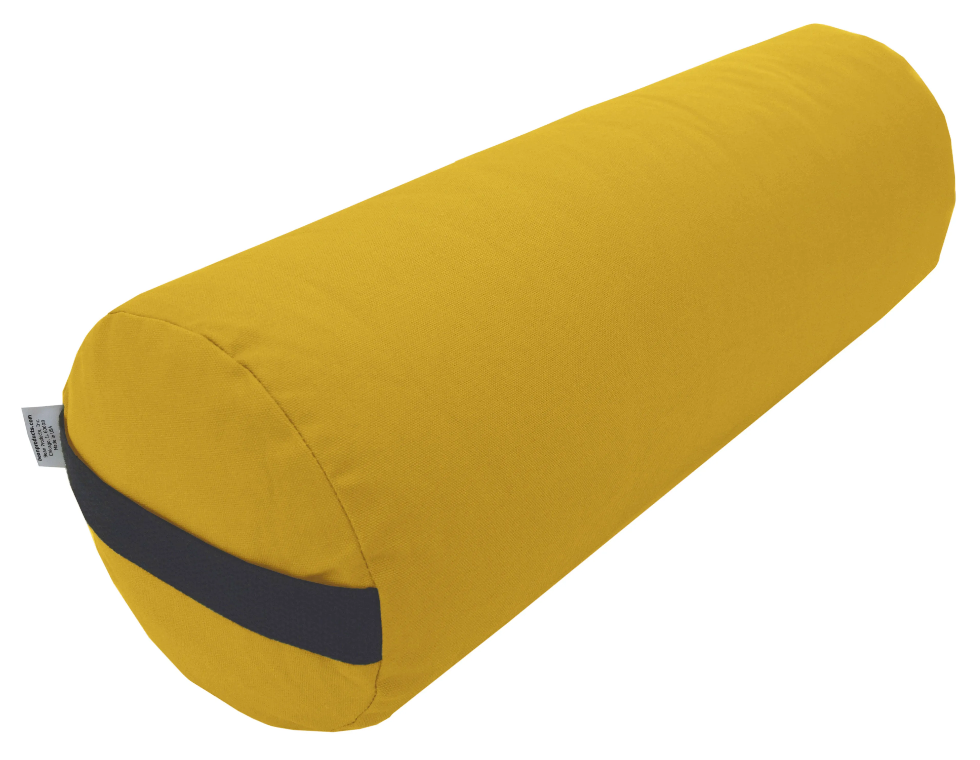 Yoga Bolster Rectangle Round Pranayama - All Cotton - Professional Studio Quality