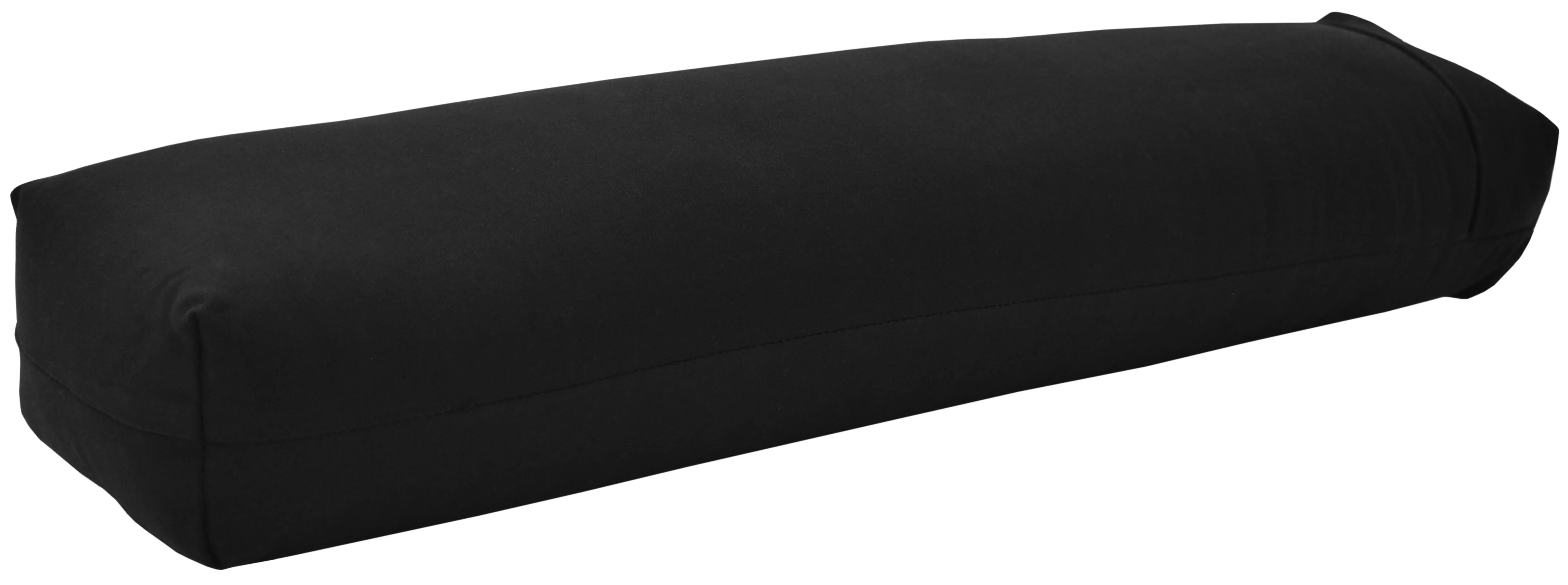 Yoga Bolster Rectangle Round Pranayama - All Cotton - Professional Studio Quality