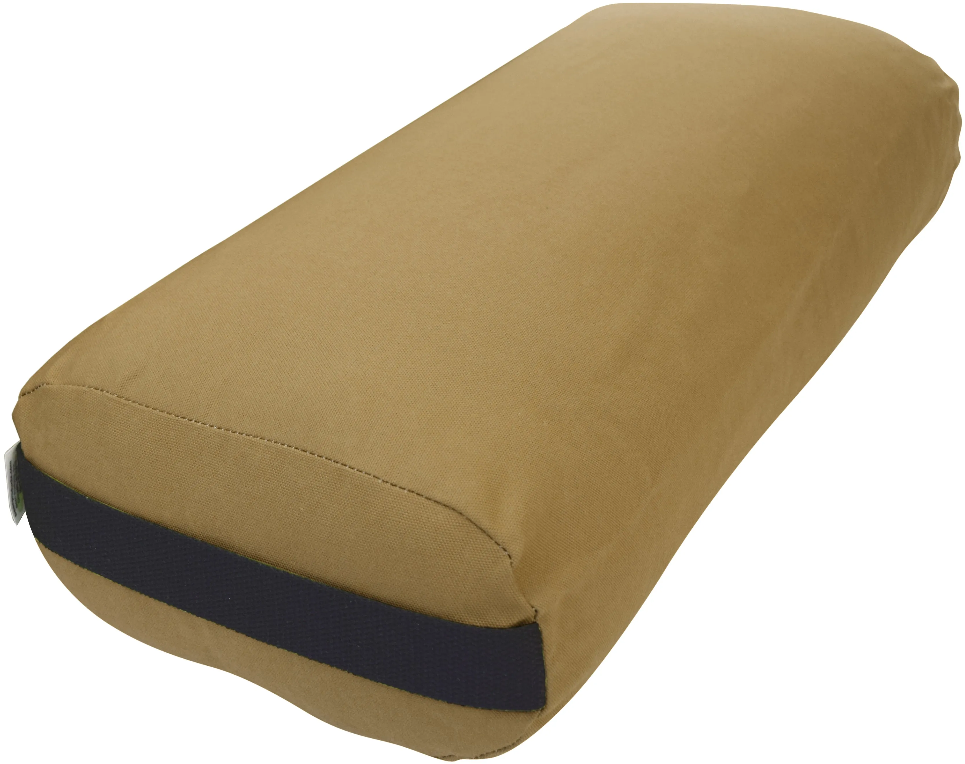 Yoga Bolster Rectangle Round Pranayama - All Cotton - Professional Studio Quality