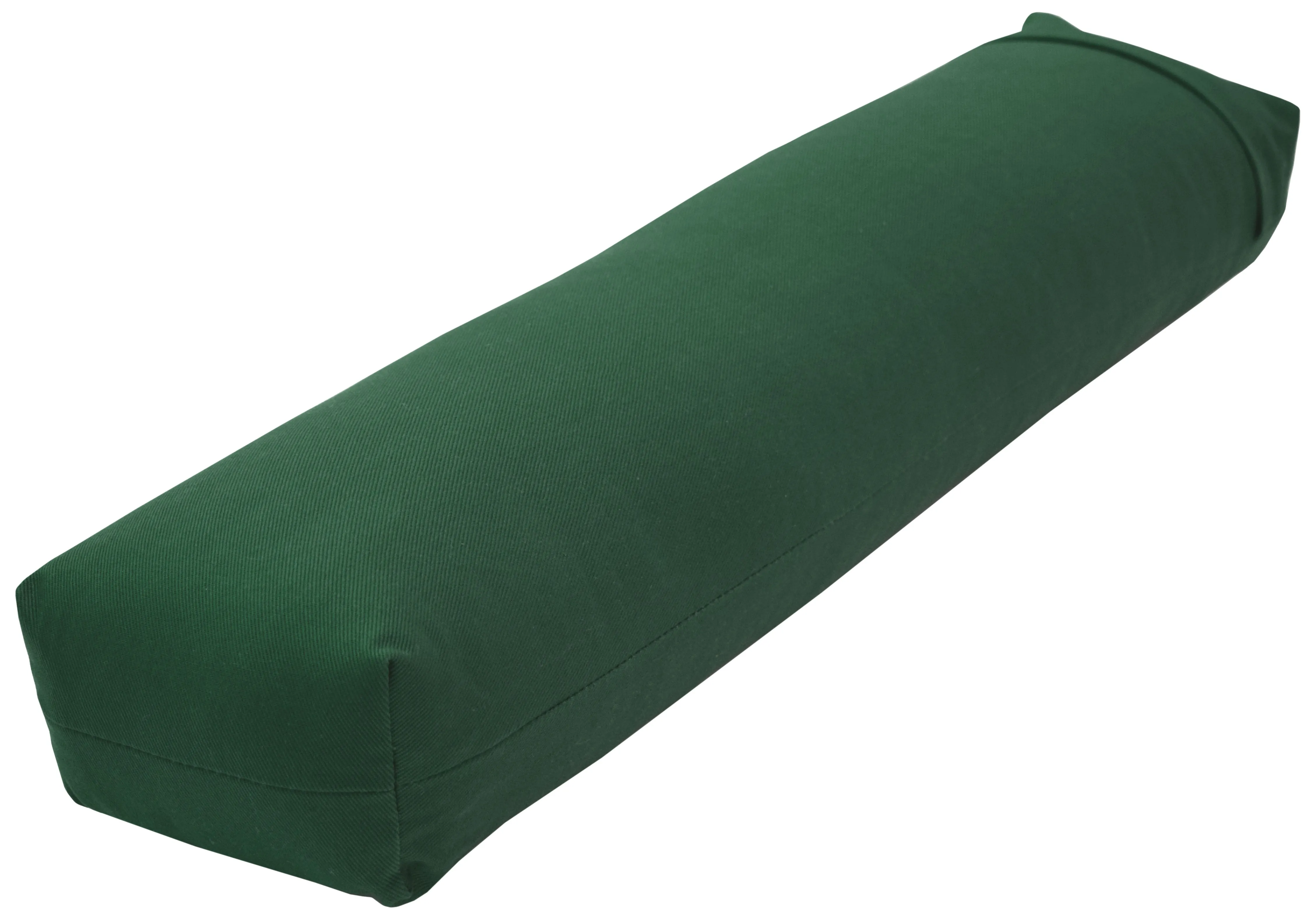 Yoga Bolster Rectangle Round Pranayama - All Cotton - Professional Studio Quality