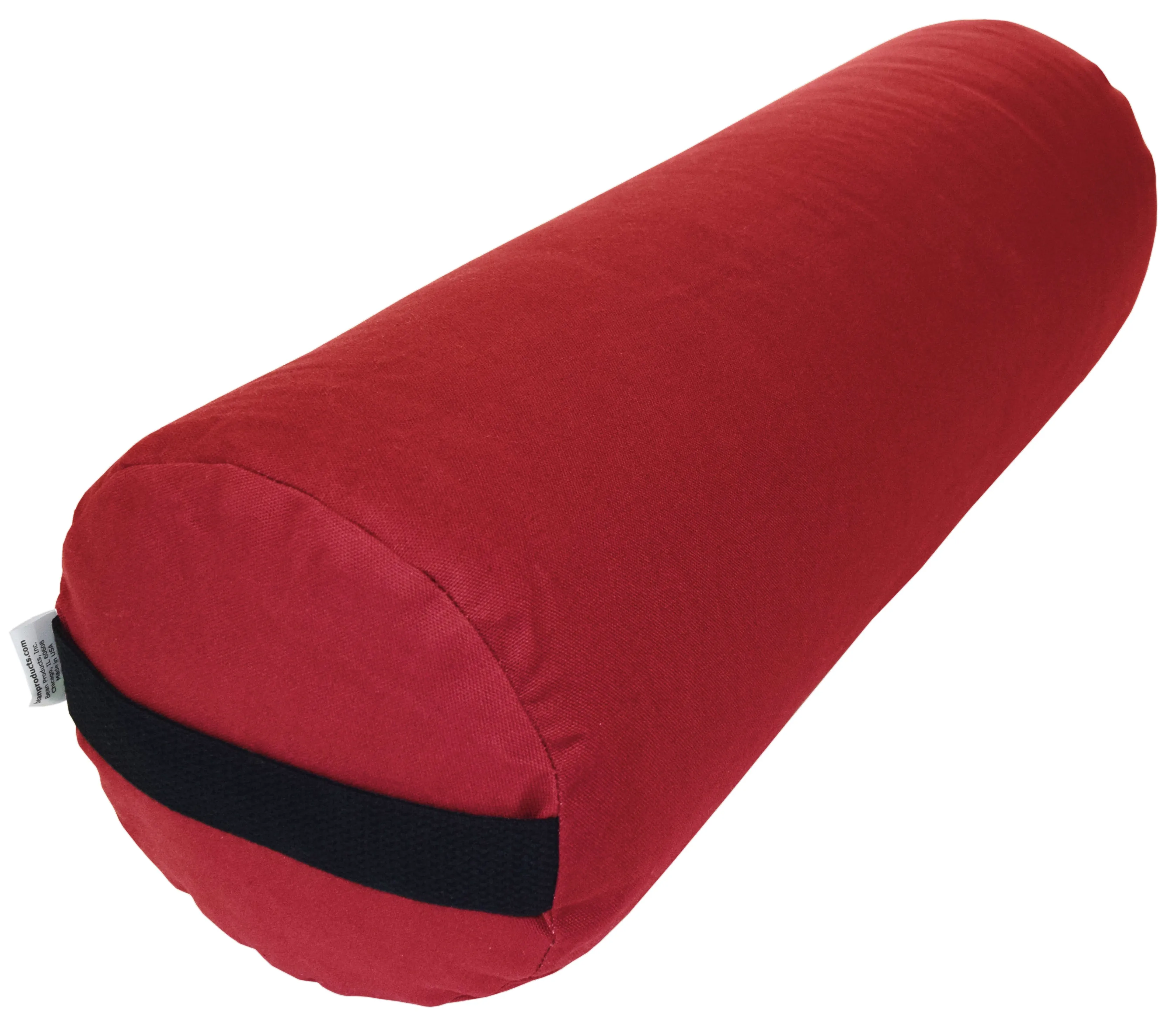 Yoga Bolster Rectangle Round Pranayama - All Cotton - Professional Studio Quality