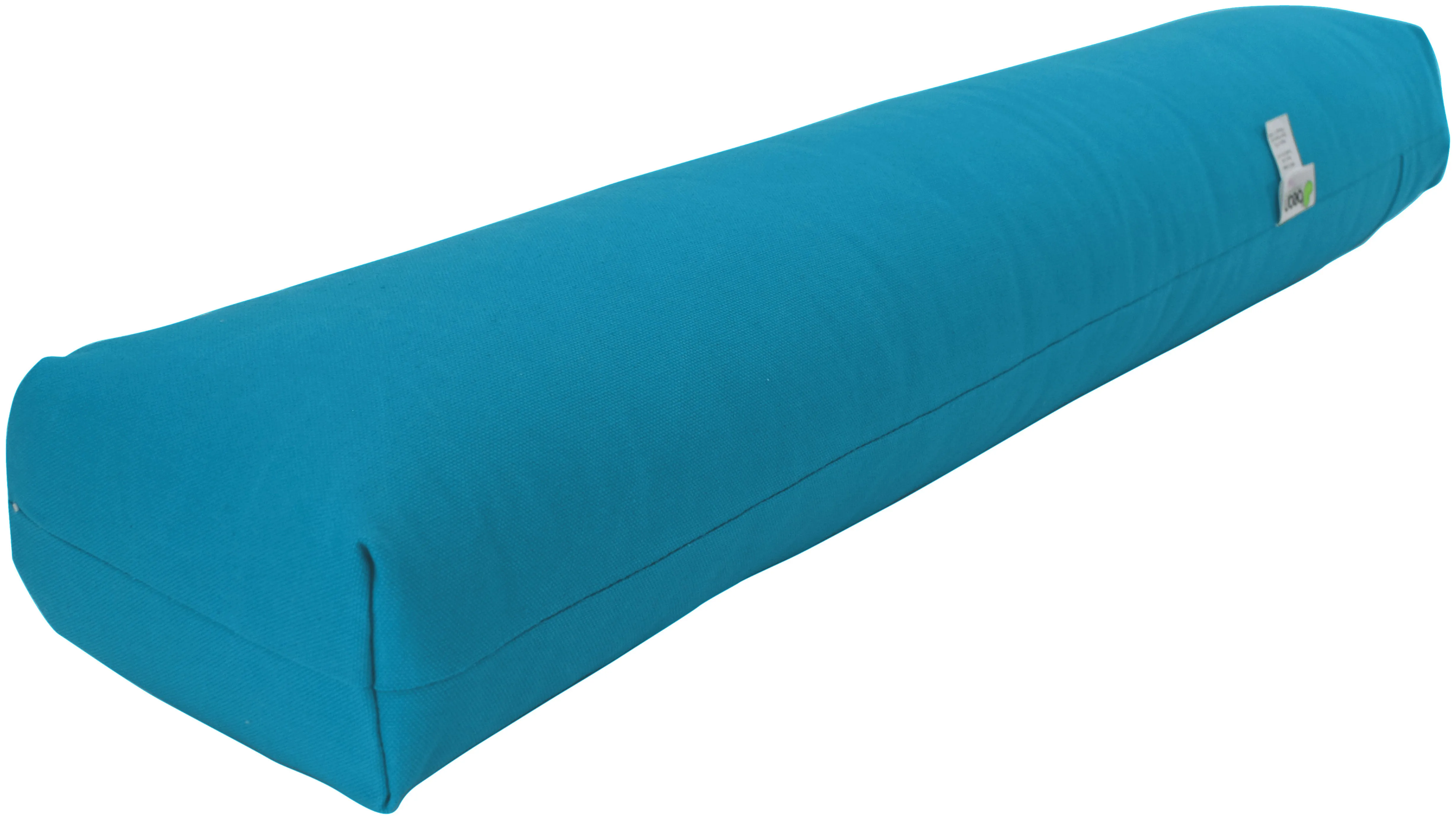 Yoga Bolster Rectangle Round Pranayama - All Cotton - Professional Studio Quality