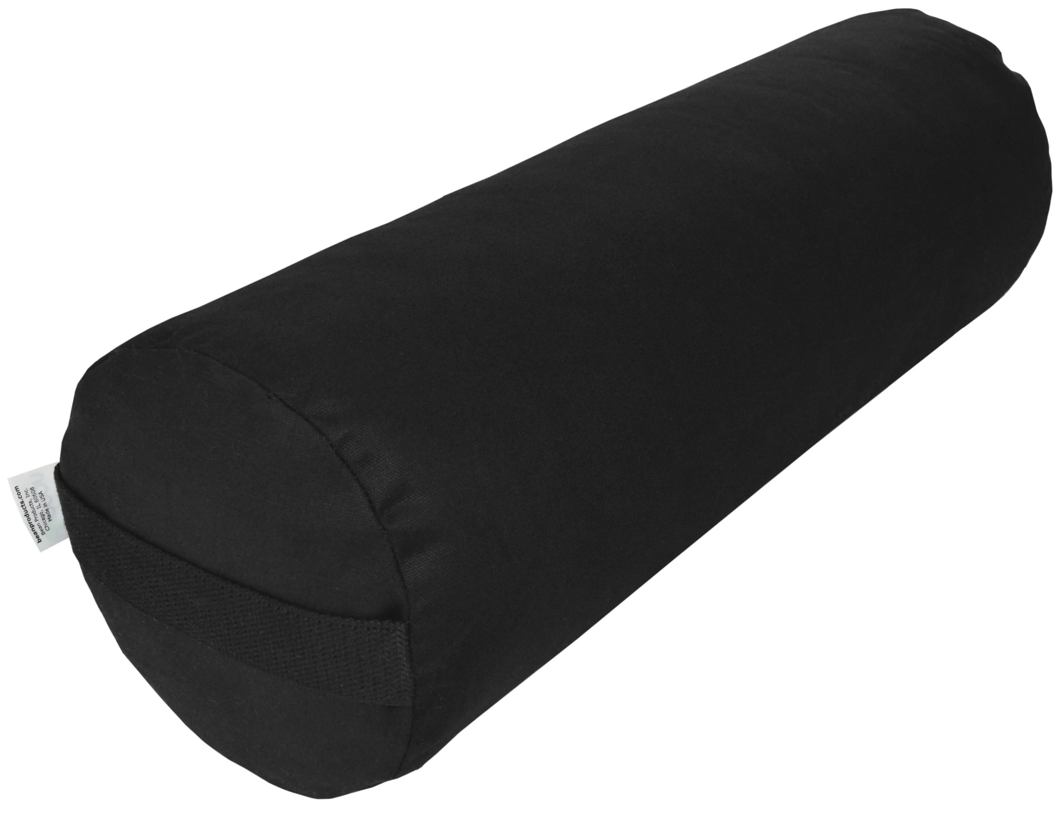 Yoga Bolster Rectangle Round Pranayama - All Cotton - Professional Studio Quality