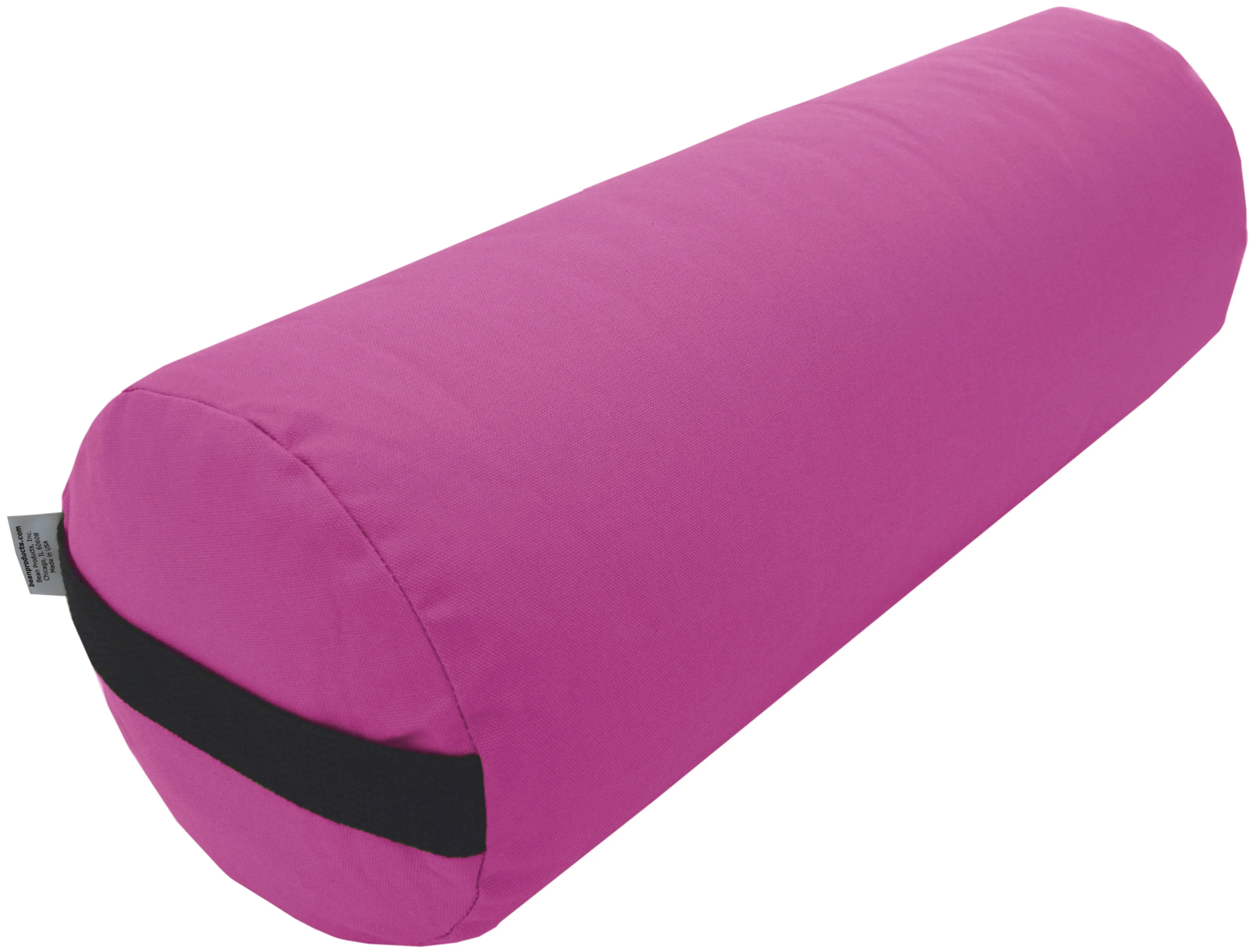 Yoga Bolster Rectangle Round Pranayama - All Cotton - Professional Studio Quality