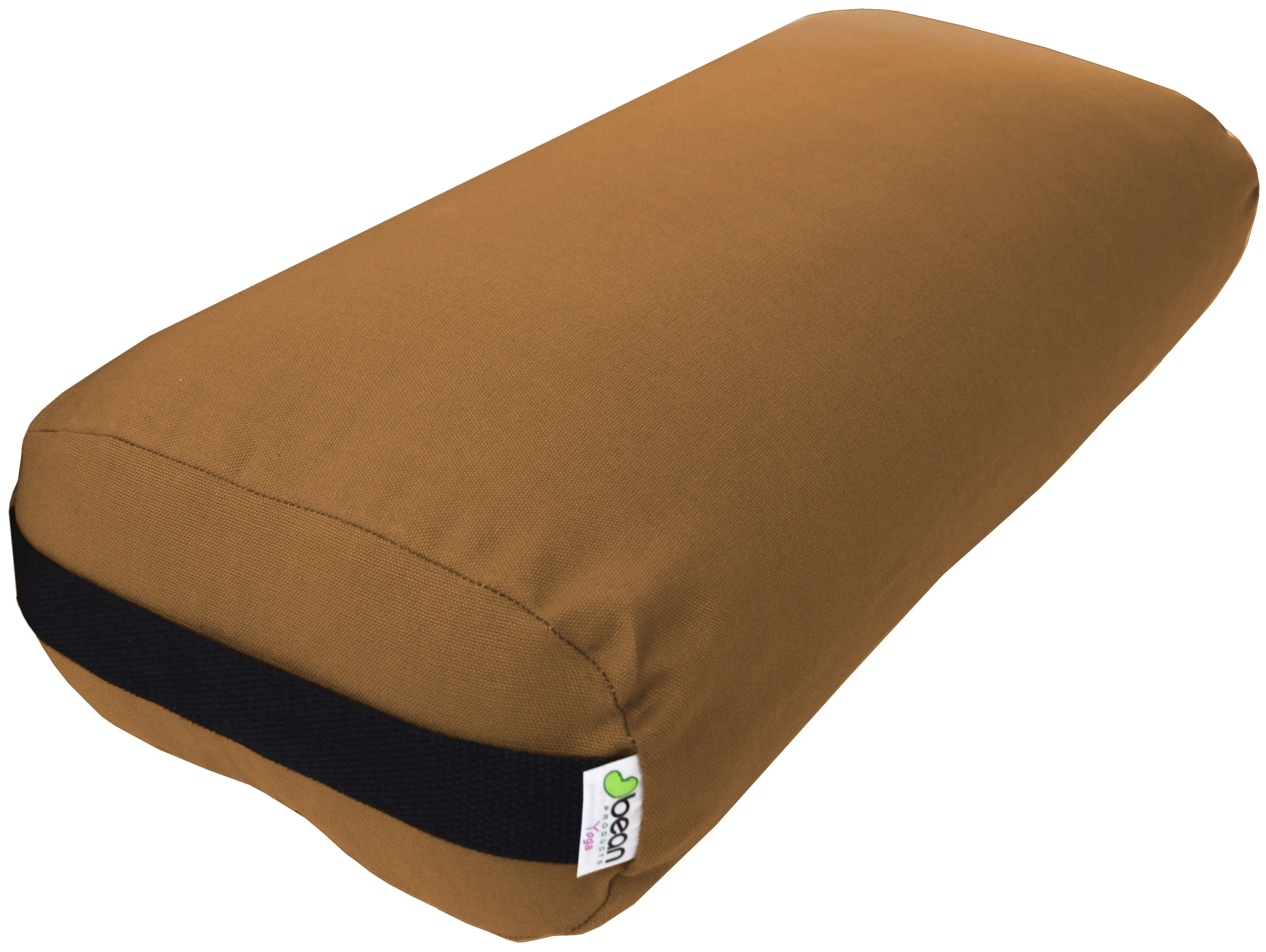 Yoga Bolster Rectangle Round Pranayama - All Cotton - Professional Studio Quality