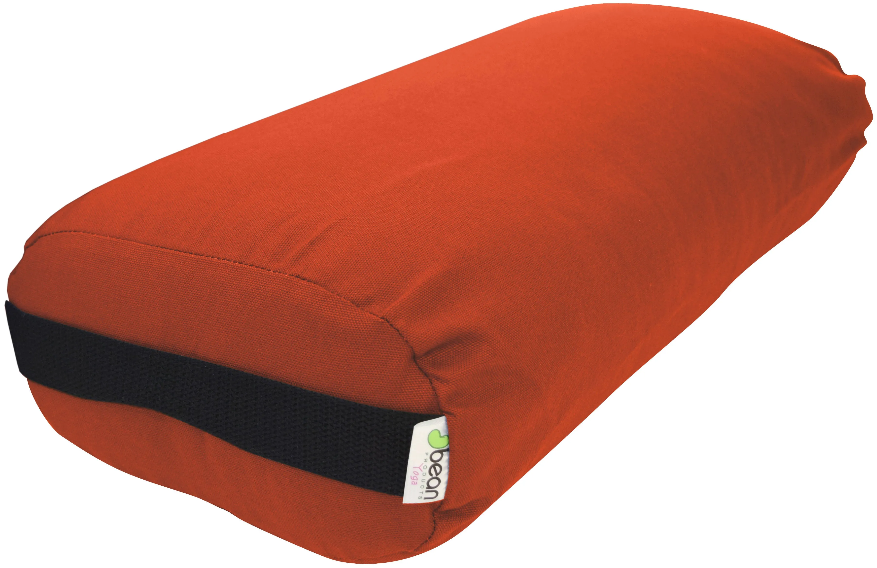 Yoga Bolster Rectangle Round Pranayama - All Cotton - Professional Studio Quality