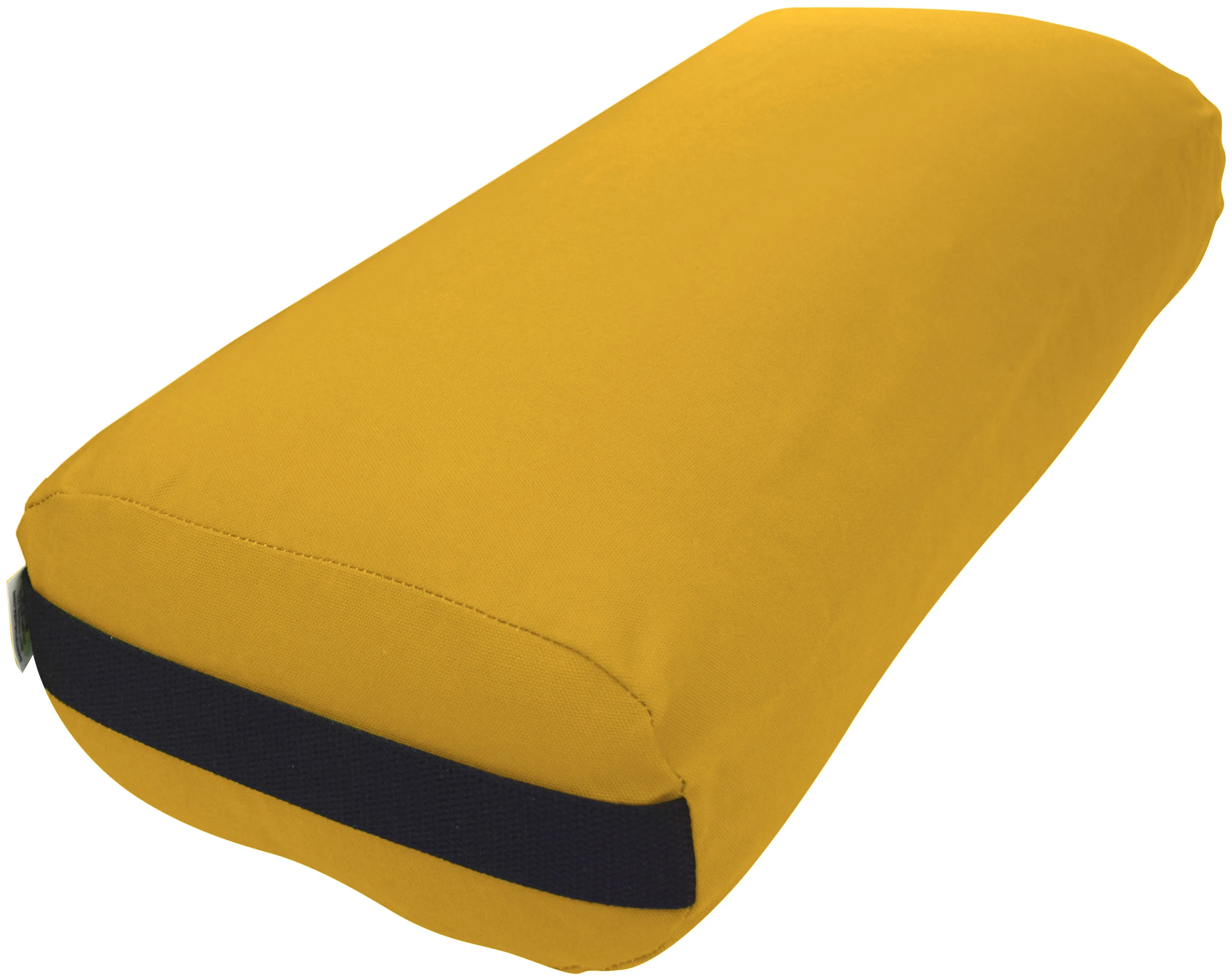 Yoga Bolster Rectangle Round Pranayama - All Cotton - Professional Studio Quality