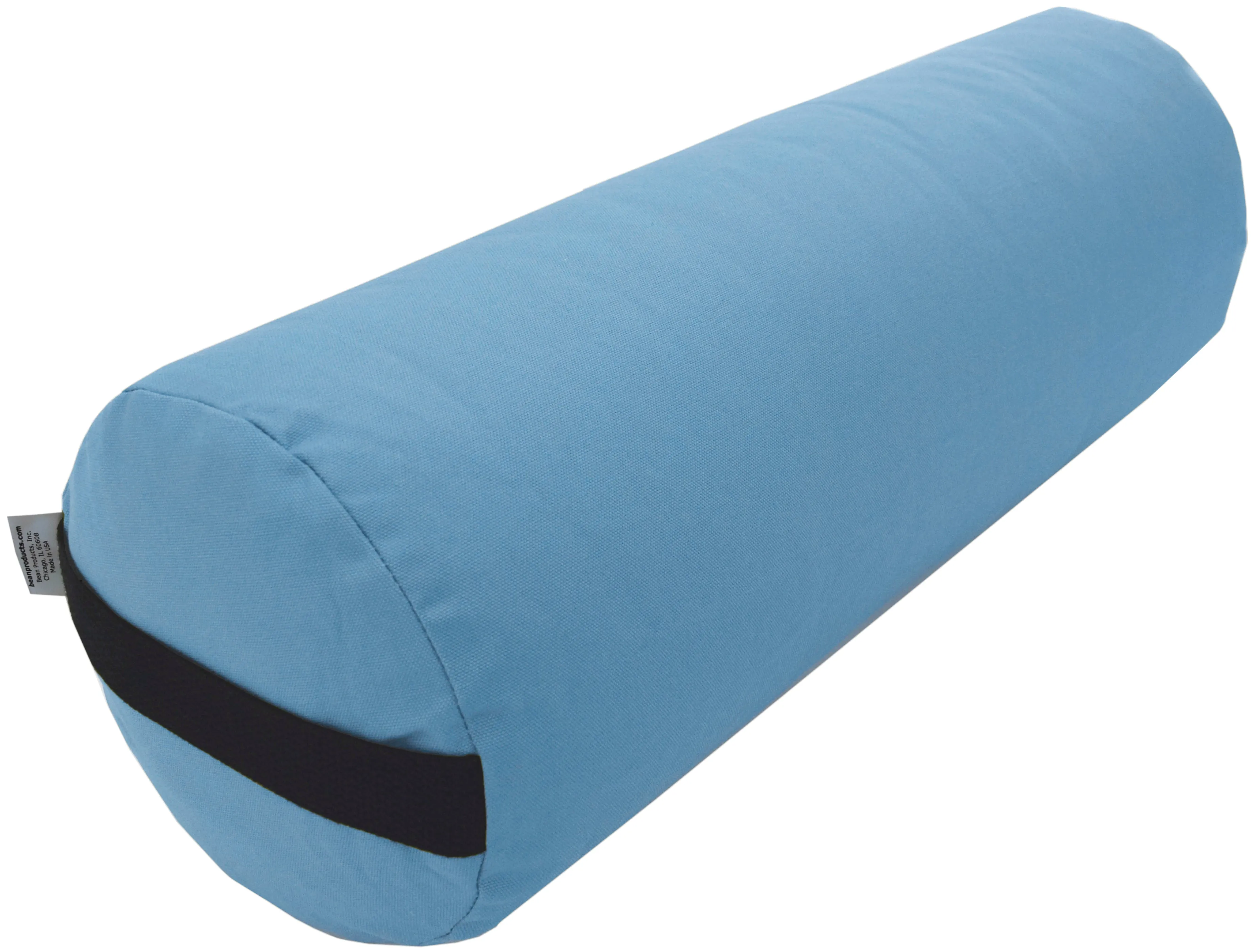 Yoga Bolster Rectangle Round Pranayama - All Cotton - Professional Studio Quality