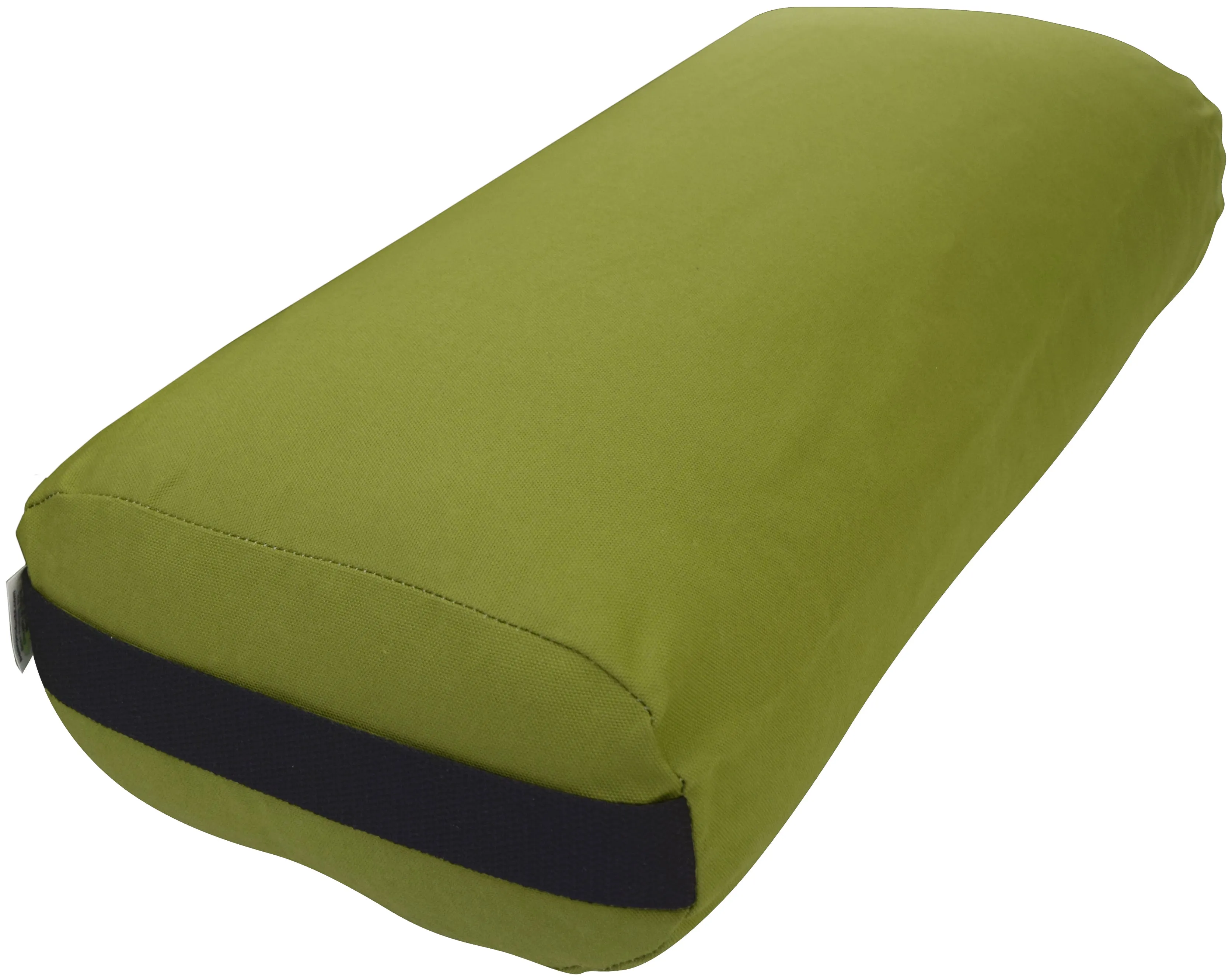 Yoga Bolster Rectangle Round Pranayama - All Cotton - Professional Studio Quality