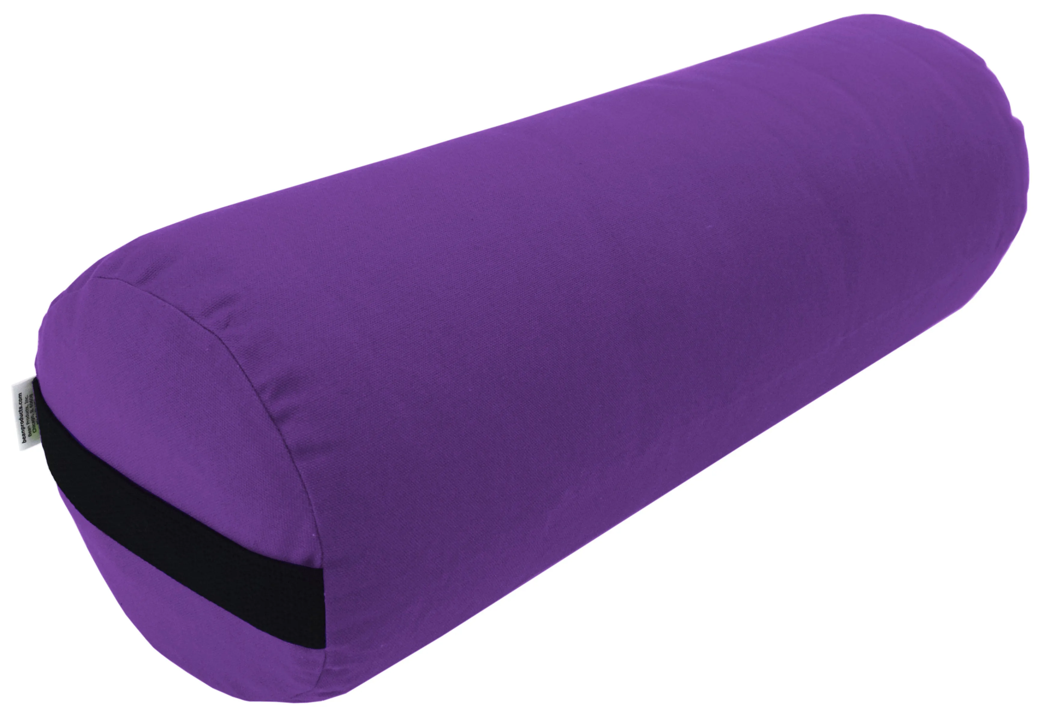 Yoga Bolster Rectangle Round Pranayama - All Cotton - Professional Studio Quality