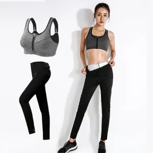 Yoga Set Sport Sweatshirt Workout Weight Loss Slim Sweating