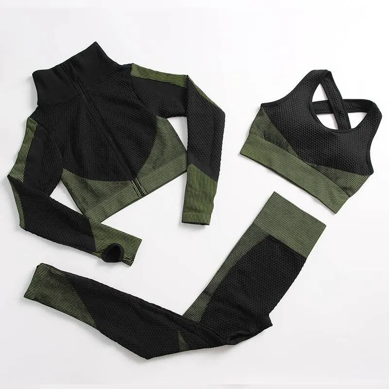 Yoga Set Workout gym clothing fitness for Women's tracksuit