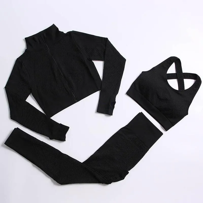 Yoga Set Workout gym clothing fitness for Women's tracksuit