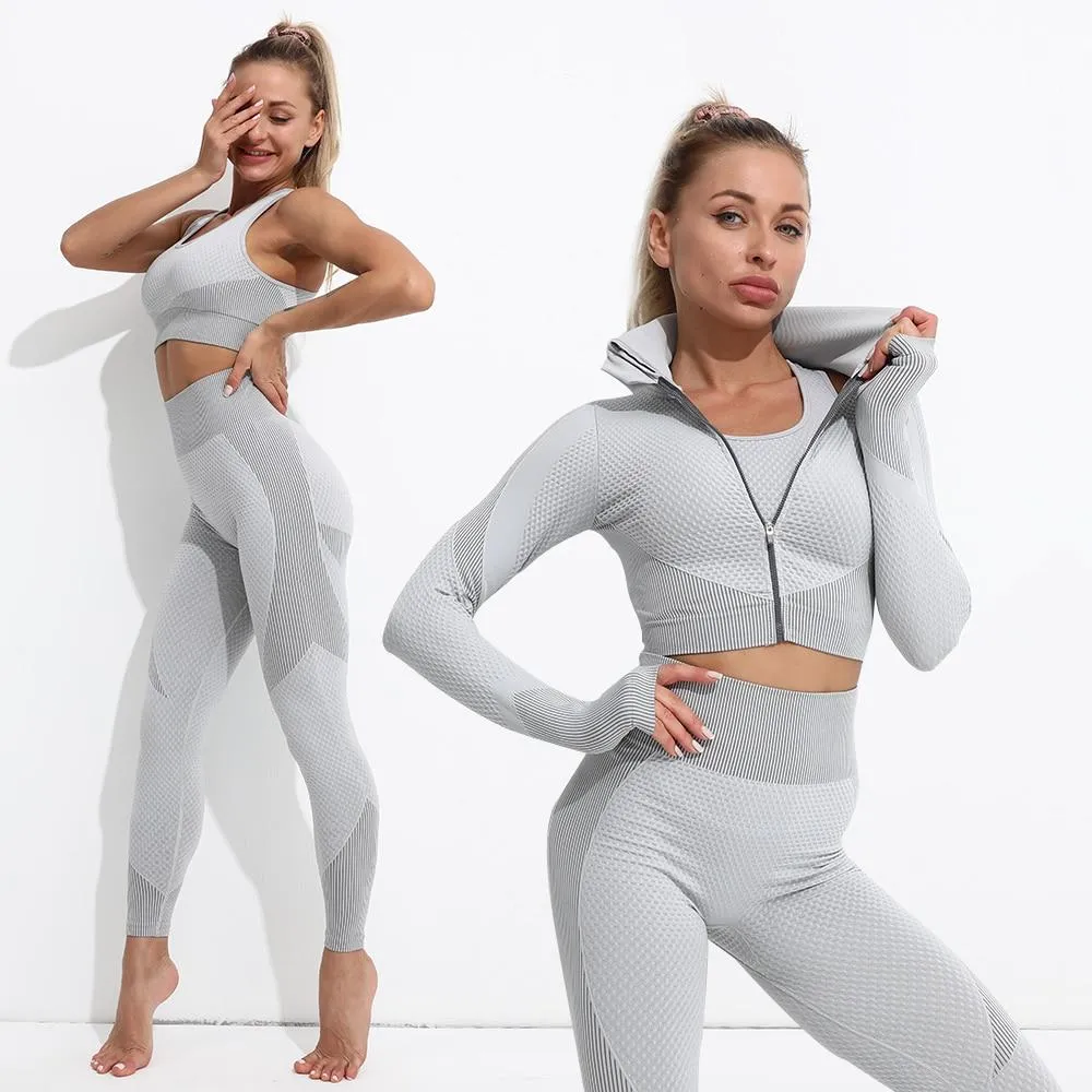 Yoga Set Workout gym clothing fitness for Women's tracksuit